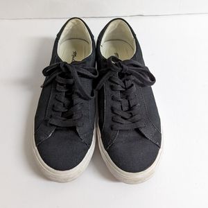 Madewell sidewalk low top canvas sneakers size 8